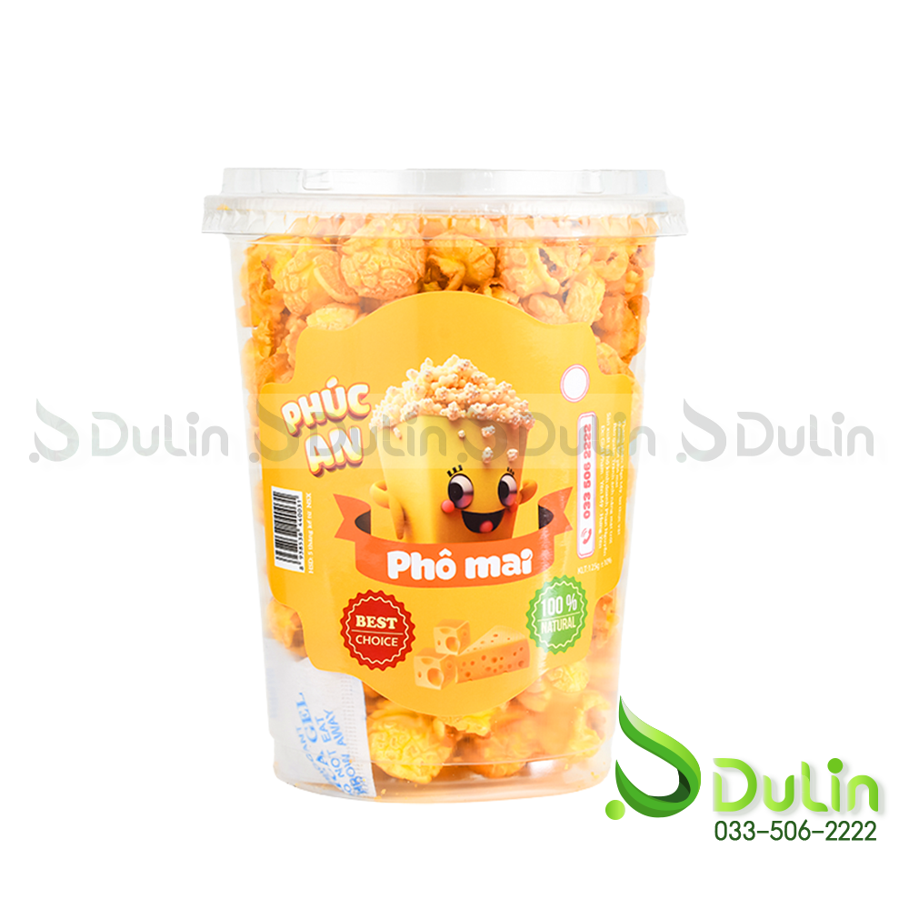 Bỏng PHÚC AN Bỏng ngô vị Phô mai 125gr 50 Hộp/Thùng