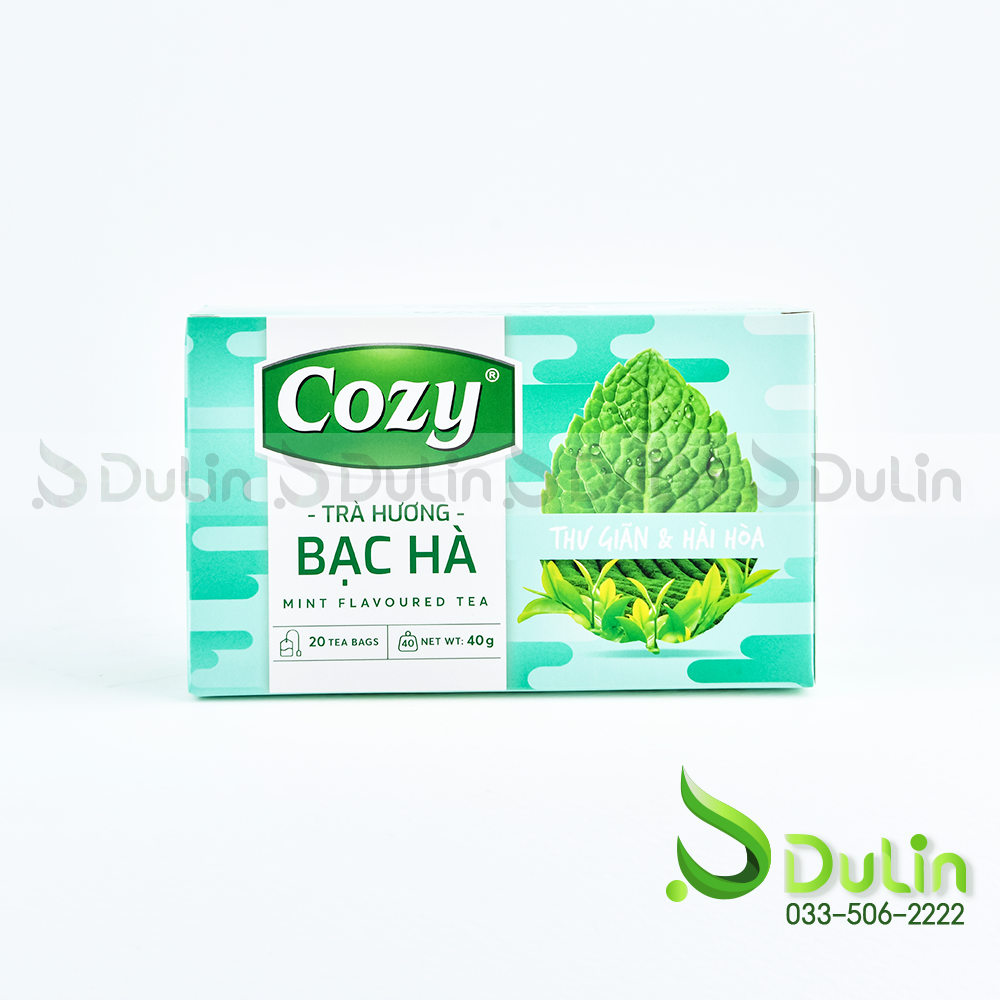 Trà COZY Bạc Hà Nhúng 50gr 36 Hộp/Thùng