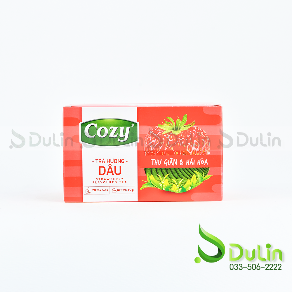 Trà COZY Dâu Nhúng 50gr 36 Hộp/Thùng
