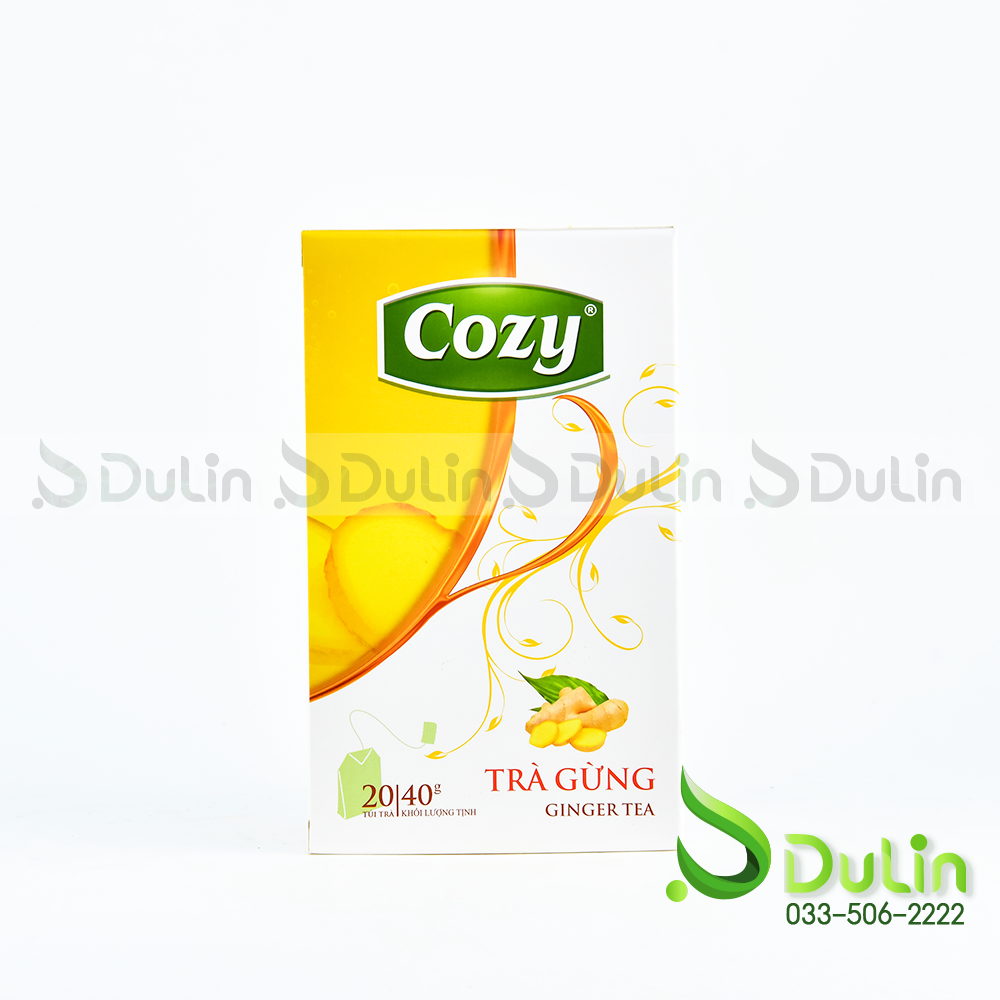 Trà COZY Gừng Nhúng 50gr 36 Hộp/Thùng