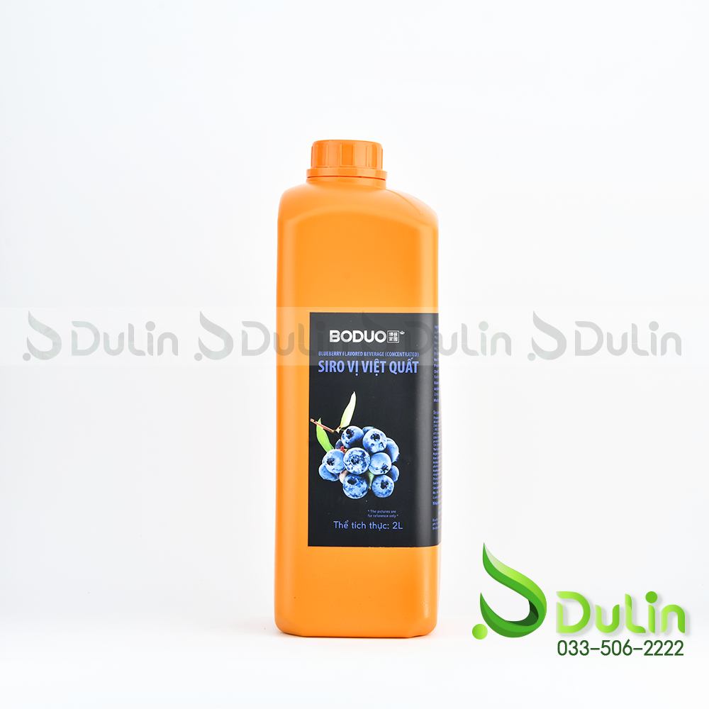 Siro BODUO Việt quất 2L 8 Can/Thùng