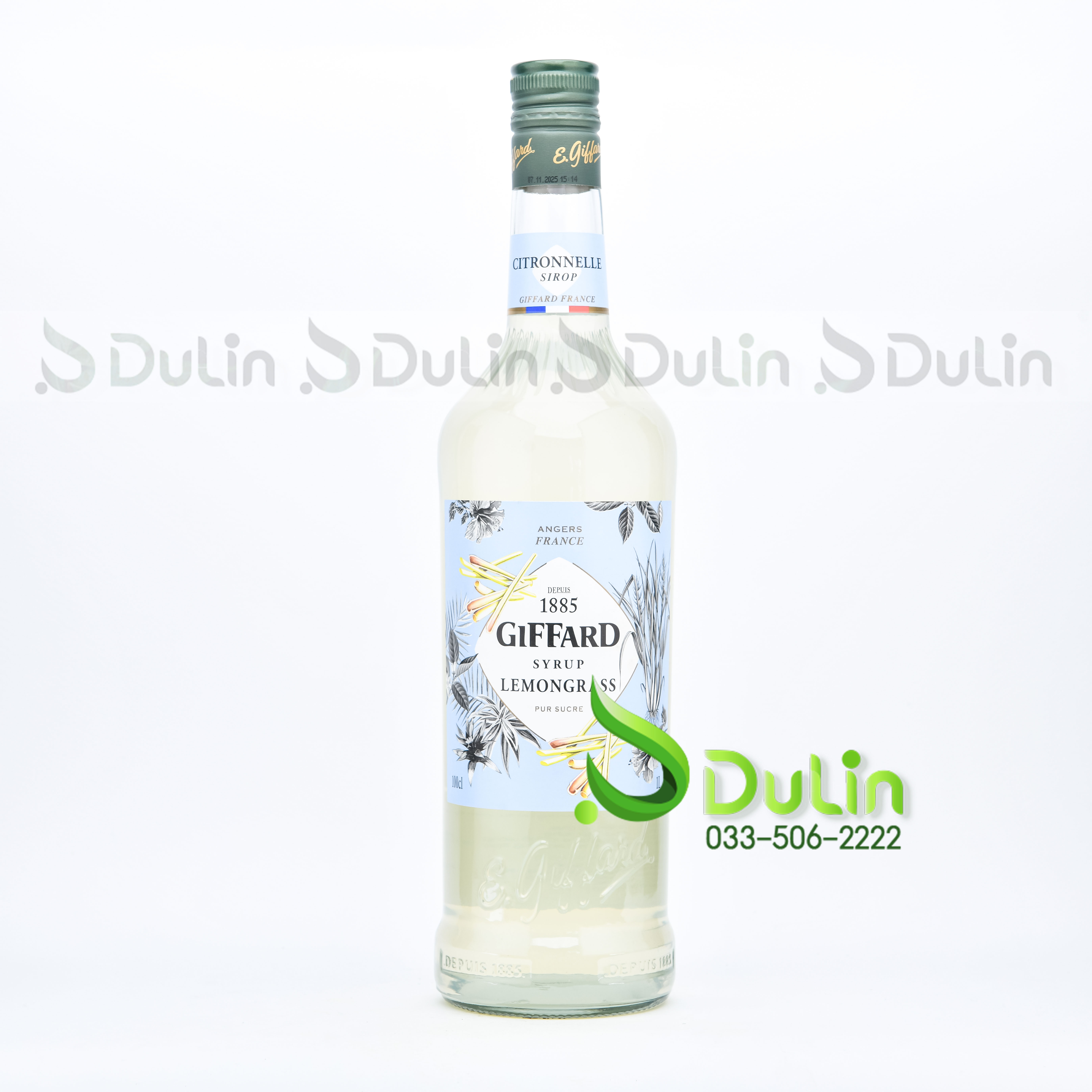 Siro GIFFARD Sả (Lemongrass) 1L 6 Chai/Thùng