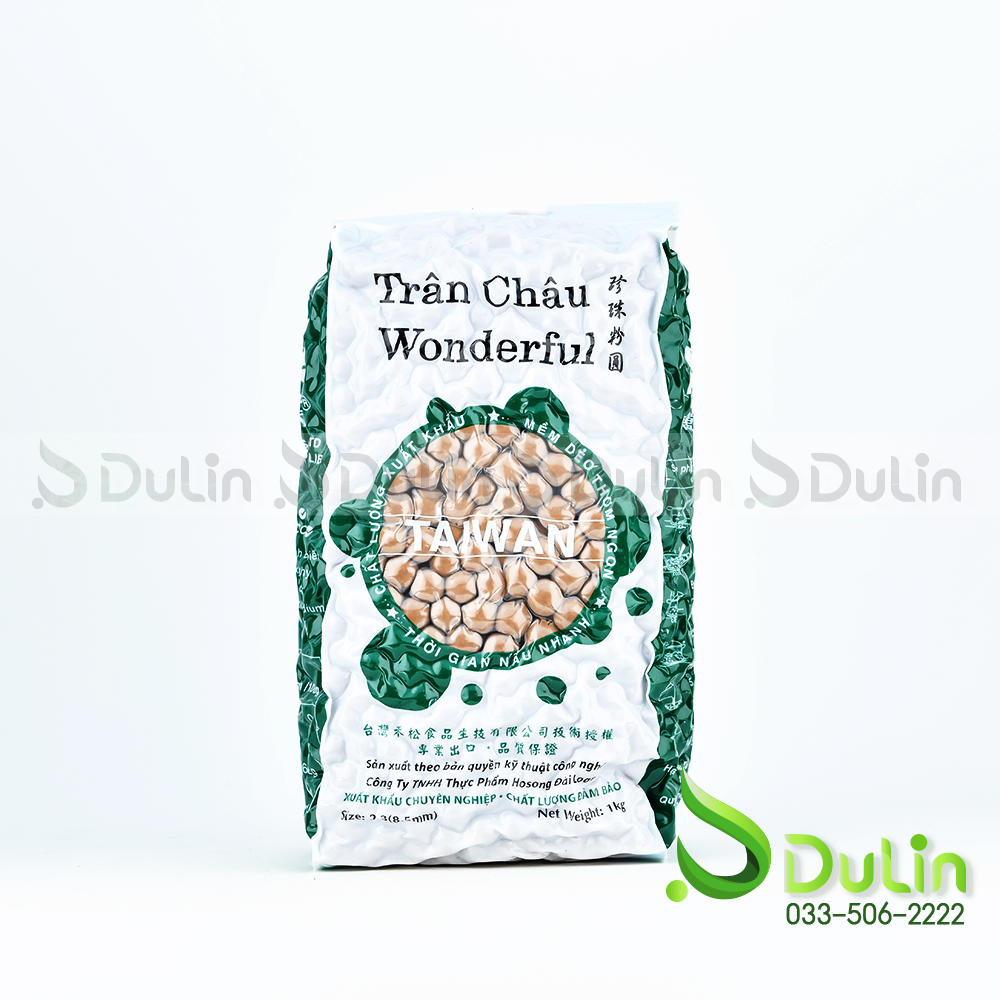 Trân châu WONDERFUL Đen 2.3  1Kg 20 Gói/Thùng